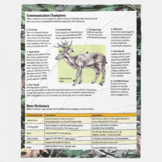 DEER HUNTER HELPER FLEECE BLANKET