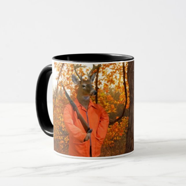 Deer Hunter In Woods Mug (Front Left)