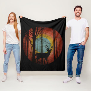 DEER HUNTER VINTAGE FLEECE BLANKET