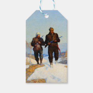 Deer Hunters by Newell Convers Wyeth Gift Tags