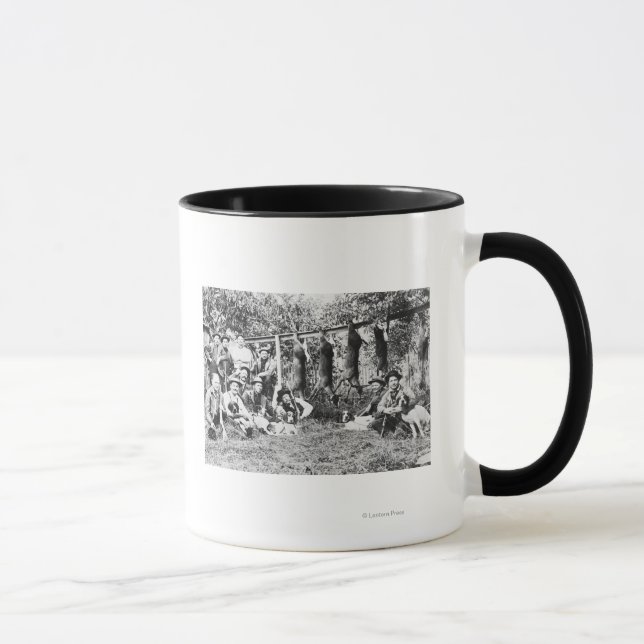 Deer Hunters with their dogs at Hood Canal Mug (Right)
