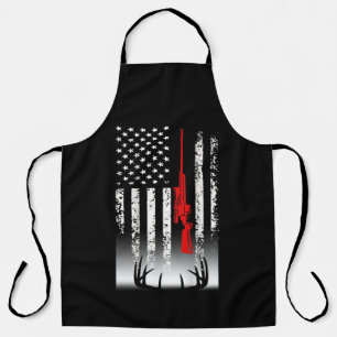 Deer hunting American Flag Hunting Apron