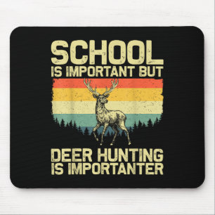 Deer Hunting Art For Kids Boys Wildlife Hunter Dee Mouse Mat
