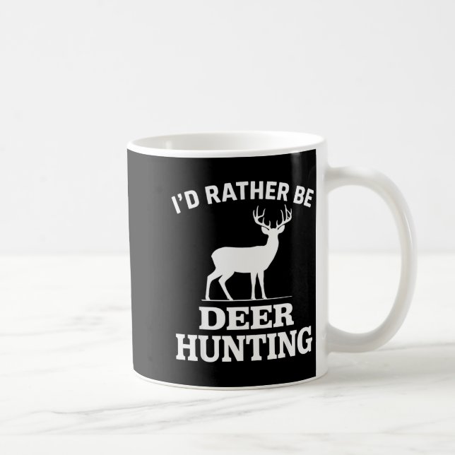 Deer Hunting Art For Men Women Buck Elk Hunter Dee Coffee Mug (Right)