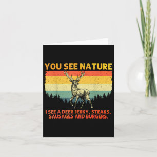 Deer Hunting Art For Men Women Wildlife Hunter Dee Card