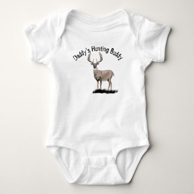 Deer Hunting Buddy Baby Bodysuit (Front)