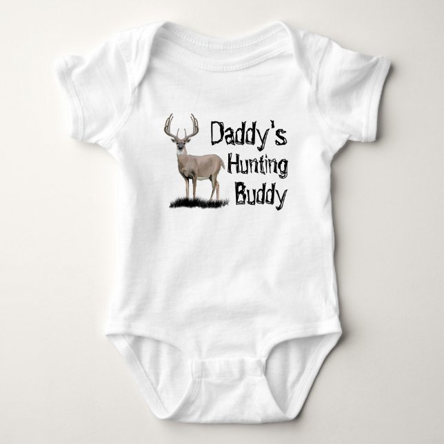 Deer Hunting Buddy Baby Bodysuit (Front)