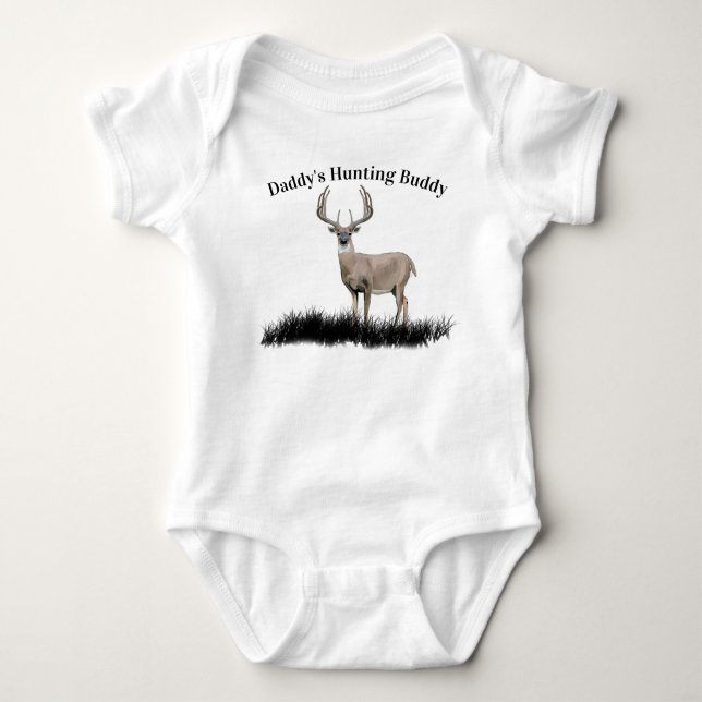 Deer Hunting Buddy Baby Bodysuit (Front)