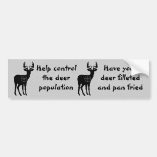 Deer Hunting Bumper Sticker