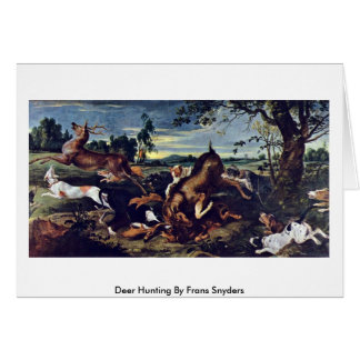 Deer Hunting By Frans Snyders