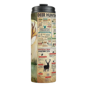 Deer Hunting Checklist Hunters Thermal Tumbler