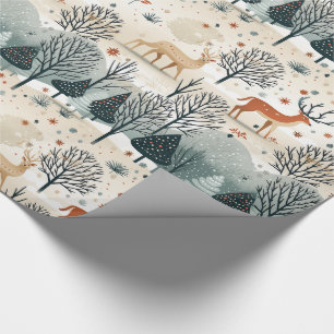 Deer Hunting Christmas Antlers Wrapping Paper