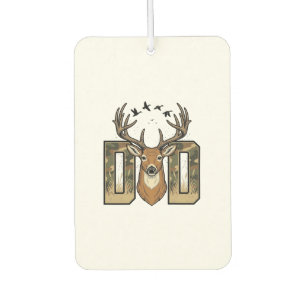 Deer Hunting Dad Camo Buck Vector Shirt Design_1 Car Air Freshener