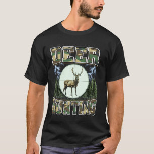 Deer Hunting Deer Hunter Buck Camouflage 90s Bootl T-Shirt