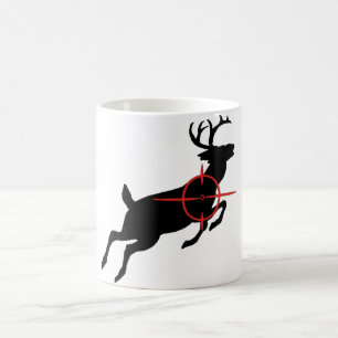 Deer Hunting- Deer with crosshairs on it Coffee Mug