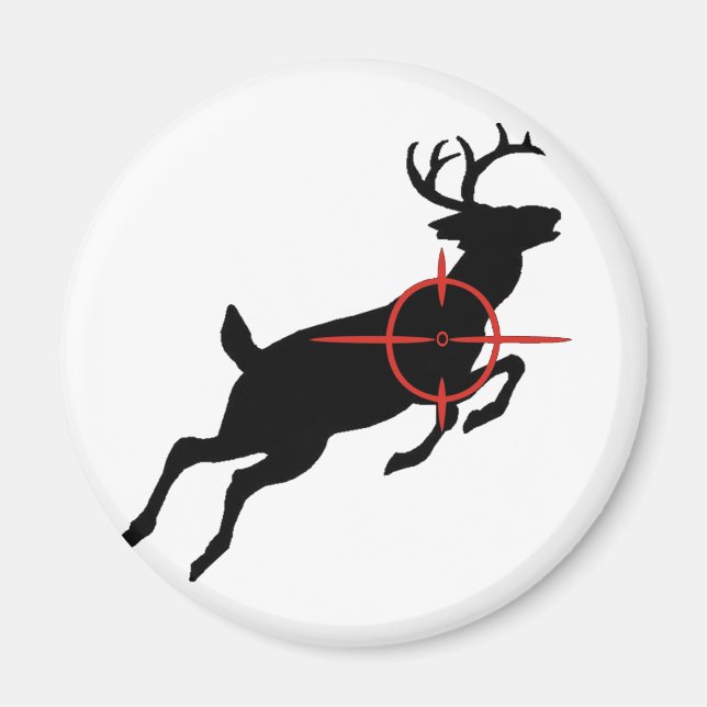 Deer Hunting- Deer with crosshairs on it Magnet (Front)