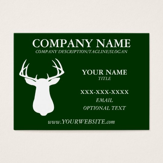DEER HUNTING ENTHUSIAST - Business Card Template