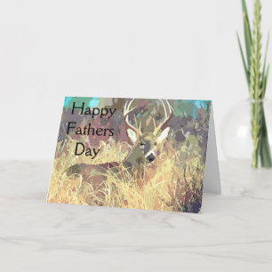 Deer Hunting Fathers Day Cards