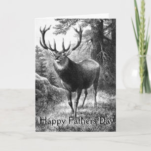 Deer Hunting Fathers Day Cards