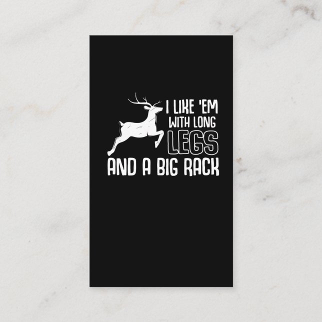 Deer Hunting Forest Animal Hunt Business Card (Front)