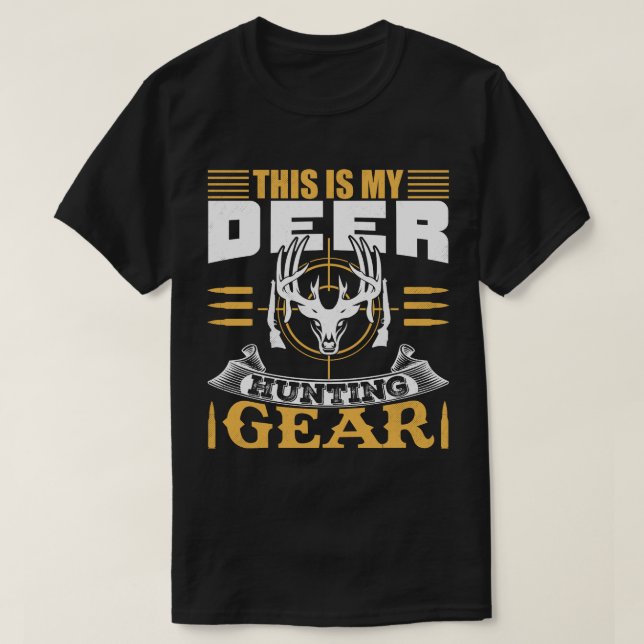 Deer Hunting Gear Design T-Shirt (Design Front)