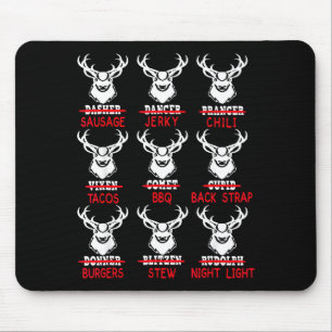 Deer Hunting Gift Hunter Of All Santa's Reindeer  Mouse Mat