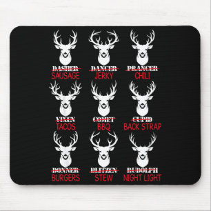 Deer Hunting Gift Hunter Of All Santa's Reindeer  Mouse Mat