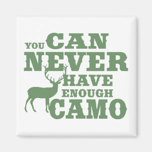 Deer Hunting Humour Camouflage Magnet