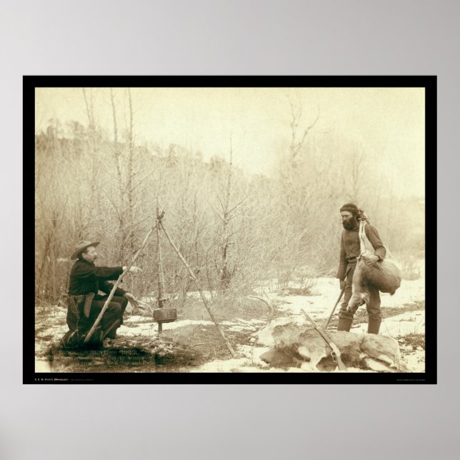 Deer Hunting in Deadwood South Dakota 1887 Poster (Front)