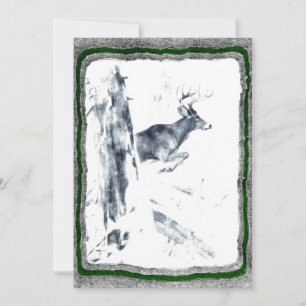 Deer Hunting invitation template