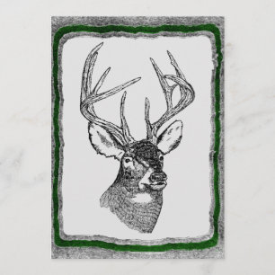 Deer Hunting invitation template