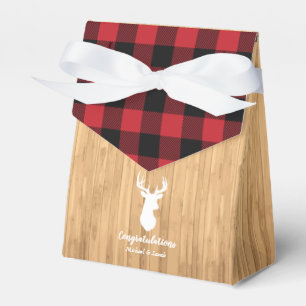 Deer Hunting Lodge Baby Shower Antlers Favour Box