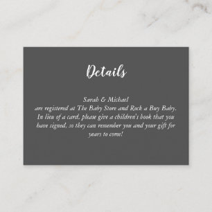Deer Hunting Lodge Baby Shower Antlers Girl Pink Enclosure Card