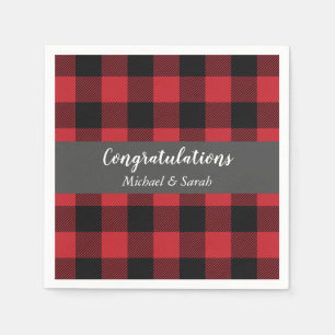 Deer Hunting Lodge Baby Shower Antlers Napkin