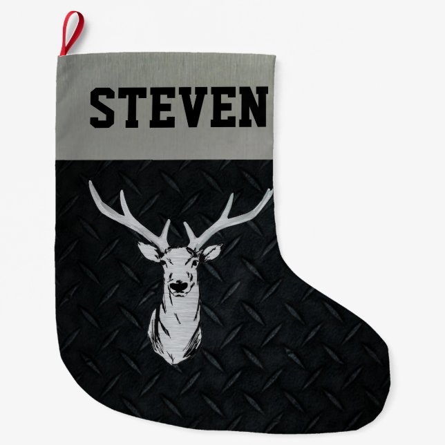 Deer Hunting Men's Christmas Stocking (Front)