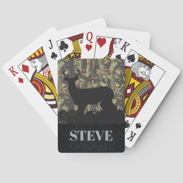 Deer Hunting Name Playing Cards (Back)