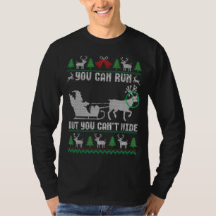 Deer Hunting Santa Claus Hunter Hunt Ugly Christma T-Shirt