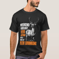 Deer Hunting Season Hunter Drinking 