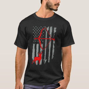 Deer Hunting Shirt American Flag Bow Hunting Hunte