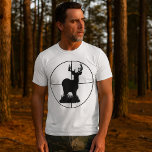 Deer Hunting T-Shirt<br><div class="desc">A deer hunting in the sight target. This design looks really effective on this Mens T-Shirt</div>