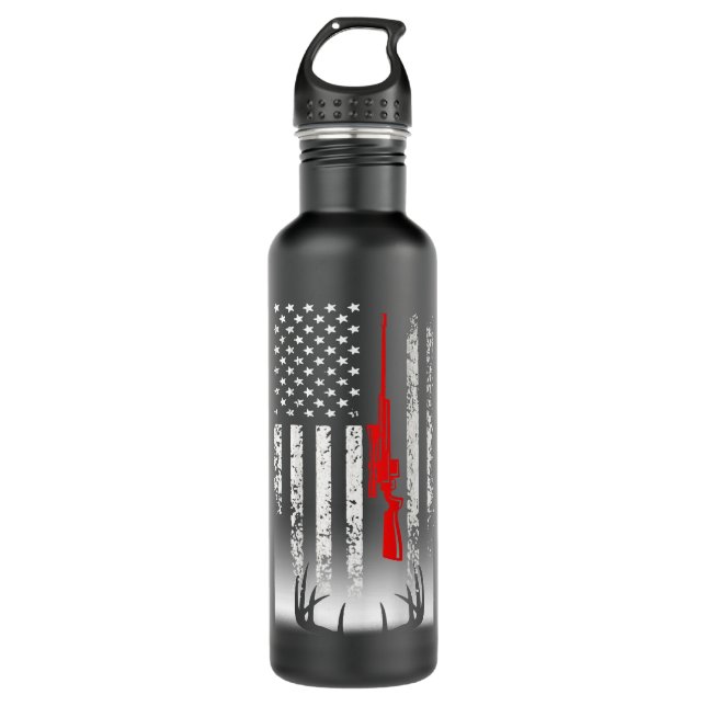 Deer hunting T-Shirt  710 Ml Water Bottle (Front)