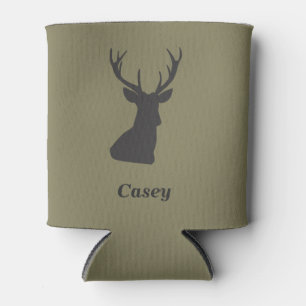 Deer Hunting Themed Can Holder Cooler