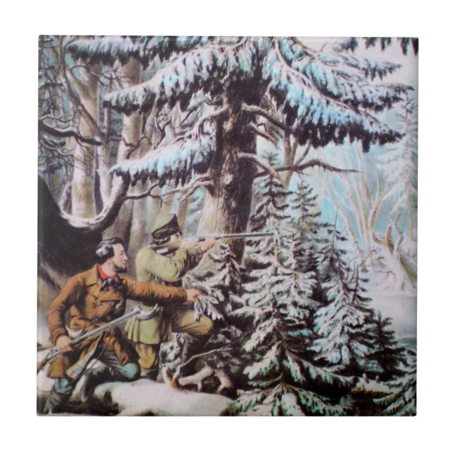 Deer Hunting Tile (Front)