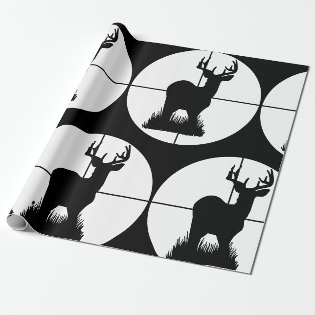Deer Hunting Wrapping Paper (Unrolled)