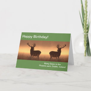 Deer image for Birthday greeting card