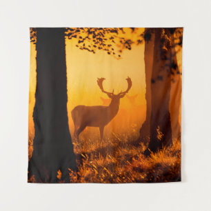 Deer in a danish forestdeer,autumn,beautiful,denma tapestry