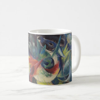 Deer in a Flower Garden by Franz Marc, Vintage Art Coffee Mug