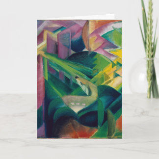 Deer in a Monastery Garden by Franz Marc Card