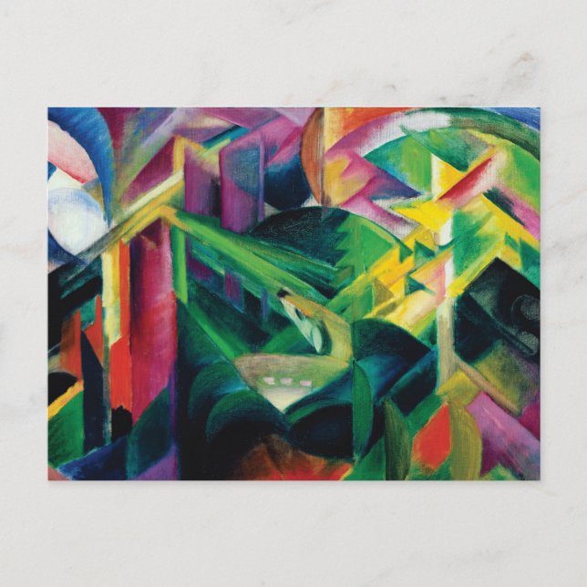 Deer in a Monastery Garden by Franz Marc Postcard (Front)
