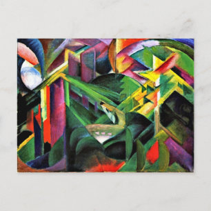 Deer in a Monastery Garden, fine art painting Postcard